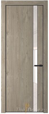 Дверь Profil Doors 18NE цвет Каштан Темный кромка Черный матовый RAL9005 стекло Lacobel Перламутровый лак Дверь Profil Doors 18NE цвет Каштан Темный кромка Черный матовый RAL9005 стекло Lacobel Перламутровый лак