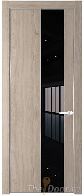 Дверь Profil Doors 19NE цвет Дуб Сонома кромка Серебро стекло Lacobel Черный лак Дверь Profil Doors 19NE цвет Дуб Сонома кромка Серебро стекло Lacobel Черный лак