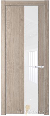 Дверь Profil Doors 19NE цвет Дуб Сонома кромка Серебро стекло Lacobel лак Классик Дверь Profil Doors 19NE цвет Дуб Сонома кромка Серебро стекло Lacobel лак Классик