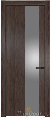Дверь Profil Doors 19NE цвет Дуб Тобакко кромка Черный матовый RAL9005 стекло Lacobel Серебро Матлак Дверь Profil Doors 19NE цвет Дуб Тобакко кромка Черный матовый RAL9005 стекло Lacobel Серебро Матлак