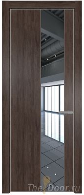 Дверь Profil Doors 19NE цвет Дуб Тобакко кромка Серебро стекло Зеркало Дверь Profil Doors 19NE цвет Дуб Тобакко кромка Серебро стекло Зеркало