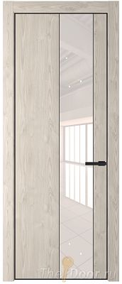 Дверь Profil Doors 19NE цвет Каштан Светлый кромка Черный матовый RAL9005 стекло Lacobel Перламутровый лак Дверь Profil Doors 19NE цвет Каштан Светлый кромка Черный матовый RAL9005 стекло Lacobel Перламутровый лак