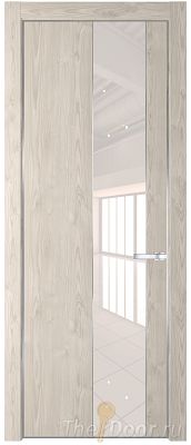 Дверь Profil Doors 19NE цвет Каштан Светлый кромка Серебро стекло Lacobel Перламутровый лак Дверь Profil Doors 19NE цвет Каштан Светлый кромка Серебро стекло Lacobel Перламутровый лак