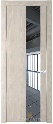 Дверь Profil Doors 19NE цвет Каштан Светлый кромка Серебро стекло Зеркало