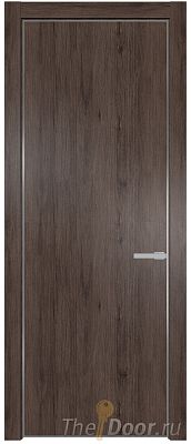 Дверь Profil Doors 1NE цвет Дуб Тобакко кромка Серебро Дверь Profil Doors 1NE цвет Дуб Тобакко кромка Серебро