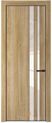 Дверь Profil Doors 20NE цвет Дуб Карамель кромка Черный матовый RAL9005 стекло Lacobel Перламутровый лак Дверь Profil Doors 20NE цвет Дуб Карамель кромка Черный матовый RAL9005 стекло Lacobel Перламутровый лак