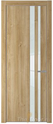 Дверь Profil Doors 20NE цвет Дуб Карамель кромка Серебро стекло Lacobel Белый лак Дверь Profil Doors 20NE цвет Дуб Карамель кромка Серебро стекло Lacobel Белый лак