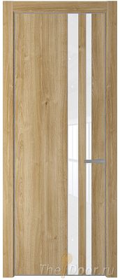 Дверь Profil Doors 20NE цвет Дуб Карамель кромка Серебро стекло Lacobel лак Классик Дверь Profil Doors 20NE цвет Дуб Карамель кромка Серебро стекло Lacobel лак Классик