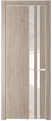Дверь Profil Doors 20NE цвет Дуб Сонома кромка Белый матовый RAL9003 стекло Lacobel Перламутровый лак Дверь Profil Doors 20NE цвет Дуб Сонома кромка Белый матовый RAL9003 стекло Lacobel Перламутровый лак