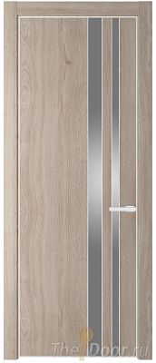 Дверь Profil Doors 20NE цвет Дуб Сонома кромка Белый матовый RAL9003 стекло Lacobel Серебро Матлак Дверь Profil Doors 20NE цвет Дуб Сонома кромка Белый матовый RAL9003 стекло Lacobel Серебро Матлак
