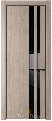 Дверь Profil Doors 20NE цвет Дуб Сонома кромка Черный матовый RAL9005 стекло Lacobel Черный лак Дверь Profil Doors 20NE цвет Дуб Сонома кромка Черный матовый RAL9005 стекло Lacobel Черный лак