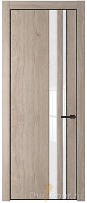 Дверь Profil Doors 20NE цвет Дуб Сонома кромка Черный матовый RAL9005 стекло Lacobel лак Классик Дверь Profil Doors 20NE цвет Дуб Сонома кромка Черный матовый RAL9005 стекло Lacobel лак Классик