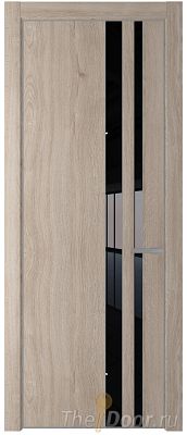 Дверь Profil Doors 20NE цвет Дуб Сонома кромка Серебро стекло Lacobel Черный лак Дверь Profil Doors 20NE цвет Дуб Сонома кромка Серебро стекло Lacobel Черный лак