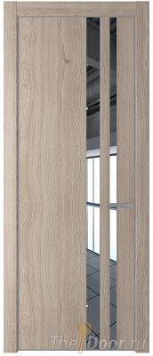 Дверь Profil Doors 20NE цвет Дуб Сонома кромка Серебро стекло Зеркало Дверь Profil Doors 20NE цвет Дуб Сонома кромка Серебро стекло Зеркало