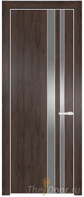 Дверь Profil Doors 20NE цвет Дуб Тобакко кромка Белый матовый RAL9003 стекло Lacobel Серебро Матлак Дверь Profil Doors 20NE цвет Дуб Тобакко кромка Белый матовый RAL9003 стекло Lacobel Серебро Матлак