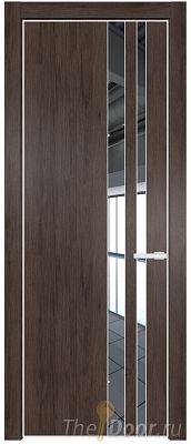 Дверь Profil Doors 20NE цвет Дуб Тобакко кромка Белый матовый RAL9003 стекло Зеркало Дверь Profil Doors 20NE цвет Дуб Тобакко кромка Белый матовый RAL9003 стекло Зеркало