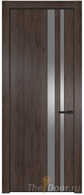 Дверь Profil Doors 20NE цвет Дуб Тобакко кромка Черный матовый RAL9005 стекло Lacobel Серебро Матлак Дверь Profil Doors 20NE цвет Дуб Тобакко кромка Черный матовый RAL9005 стекло Lacobel Серебро Матлак