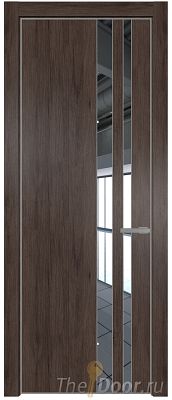 Дверь Profil Doors 20NE цвет Дуб Тобакко кромка Серебро стекло Зеркало Дверь Profil Doors 20NE цвет Дуб Тобакко кромка Серебро стекло Зеркало