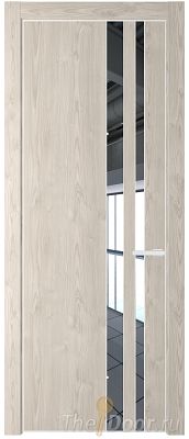 Дверь Profil Doors 20NE цвет Каштан Светлый кромка Белый матовый RAL9003 стекло Зеркало Дверь Profil Doors 20NE цвет Каштан Светлый кромка Белый матовый RAL9003 стекло Зеркало