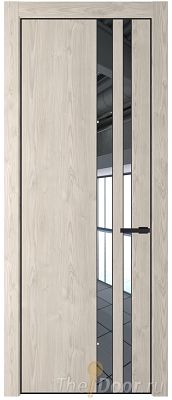 Дверь Profil Doors 20NE цвет Каштан Светлый кромка Черный матовый RAL9005 стекло Зеркало Дверь Profil Doors 20NE цвет Каштан Светлый кромка Черный матовый RAL9005 стекло Зеркало