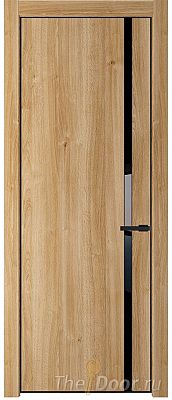 Дверь Profil Doors 21NE цвет Дуб Карамель кромка Черный матовый RAL9005 стекло Lacobel Черный лак Дверь Profil Doors 21NE цвет Дуб Карамель кромка Черный матовый RAL9005 стекло Lacobel Черный лак