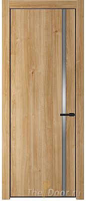 Дверь Profil Doors 21NE цвет Дуб Карамель кромка Черный матовый RAL9005 стекло Lacobel Серебро Матлак Дверь Profil Doors 21NE цвет Дуб Карамель кромка Черный матовый RAL9005 стекло Lacobel Серебро Матлак
