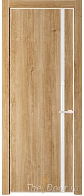 Дверь Profil Doors 21NE цвет Дуб Карамель кромка Крем Вайт стекло Lacobel лак Классик
