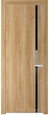 Дверь Profil Doors 21NE цвет Дуб Карамель кромка Серебро стекло Lacobel Черный лак Дверь Profil Doors 21NE цвет Дуб Карамель кромка Серебро стекло Lacobel Черный лак