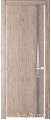 Дверь Profil Doors 21NE цвет Дуб Сонома кромка Белый матовый RAL9003 стекло Lacobel Серебро Матлак Дверь Profil Doors 21NE цвет Дуб Сонома кромка Белый матовый RAL9003 стекло Lacobel Серебро Матлак