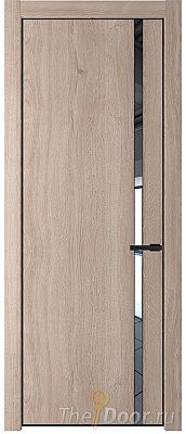 Дверь Profil Doors 21NE цвет Дуб Сонома кромка Черный матовый RAL9005 стекло Зеркало Дверь Profil Doors 21NE цвет Дуб Сонома кромка Черный матовый RAL9005 стекло Зеркало