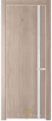 Дверь Profil Doors 21NE цвет Дуб Сонома кромка Крем Вайт стекло Lacobel Белый лак Дверь Profil Doors 21NE цвет Дуб Сонома кромка Крем Вайт стекло Lacobel Белый лак