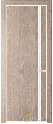 Дверь Profil Doors 21NE цвет Дуб Сонома кромка Крем Вайт стекло Lacobel лак Классик
