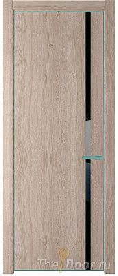 Дверь Profil Doors 21NE цвет Дуб Сонома кромка Мята стекло Lacobel Черный лак Дверь Profil Doors 21NE цвет Дуб Сонома кромка Мята стекло Lacobel Черный лак