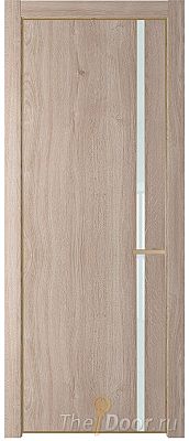 Дверь Profil Doors 21NE цвет Дуб Сонома кромка Золото стекло Lacobel Белый лак Дверь Profil Doors 21NE цвет Дуб Сонома кромка Золото стекло Lacobel Белый лак