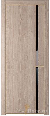 Дверь Profil Doors 21NE цвет Дуб Сонома кромка Золото стекло Lacobel Черный лак Дверь Profil Doors 21NE цвет Дуб Сонома кромка Золото стекло Lacobel Черный лак