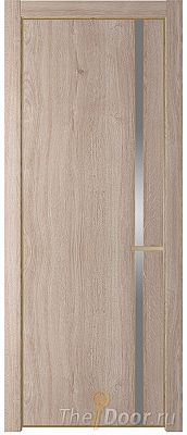 Дверь Profil Doors 21NE цвет Дуб Сонома кромка Золото стекло Lacobel Серебро Матлак Дверь Profil Doors 21NE цвет Дуб Сонома кромка Золото стекло Lacobel Серебро Матлак