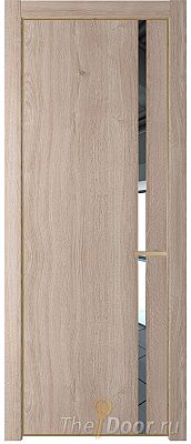 Дверь Profil Doors 21NE цвет Дуб Сонома кромка Золото стекло Зеркало Дверь Profil Doors 21NE цвет Дуб Сонома кромка Золото стекло Зеркало
