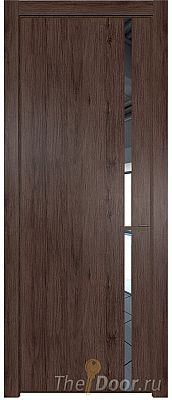 Дверь Profil Doors 21NE цвет Дуб Тобакко кромка Деорэ стекло Зеркало