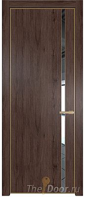 Дверь Profil Doors 21NE цвет Дуб Тобакко кромка Золото стекло Зеркало Дверь Profil Doors 21NE цвет Дуб Тобакко кромка Золото стекло Зеркало