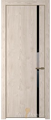 Дверь Profil Doors 21NE цвет Каштан Светлый кромка Шампань стекло Lacobel Черный лак