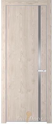 Дверь Profil Doors 21NE цвет Каштан Светлый кромка Серебро стекло Lacobel Серебро Матлак