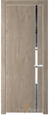 Дверь Profil Doors 21NE цвет Каштан Темный кромка Белый матовый RAL9003 стекло Зеркало Дверь Profil Doors 21NE цвет Каштан Темный кромка Белый матовый RAL9003 стекло Зеркало