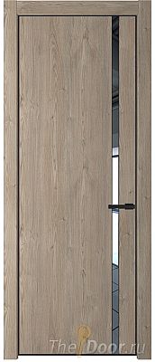 Дверь Profil Doors 21NE цвет Каштан Темный кромка Черный матовый RAL9005 стекло Зеркало Дверь Profil Doors 21NE цвет Каштан Темный кромка Черный матовый RAL9005 стекло Зеркало