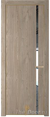 Дверь Profil Doors 21NE цвет Каштан Темный кромка Золото стекло Зеркало Дверь Profil Doors 21NE цвет Каштан Темный кромка Золото стекло Зеркало