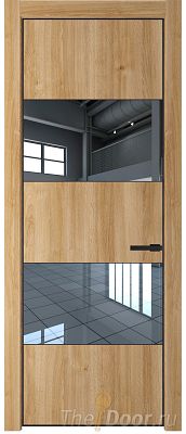 Дверь Profil Doors 22NE цвет Дуб Карамель кромка Черный матовый RAL9005 стекло Зеркало Дверь Profil Doors 22NE цвет Дуб Карамель кромка Черный матовый RAL9005 стекло Зеркало