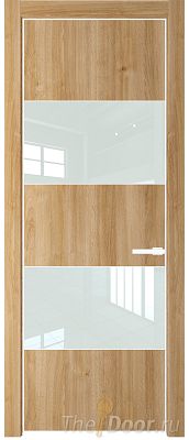 Дверь Profil Doors 22NE цвет Дуб Карамель кромка Вайт стекло Lacobel Белый лак Дверь Profil Doors 22NE цвет Дуб Карамель кромка Вайт стекло Lacobel Белый лак