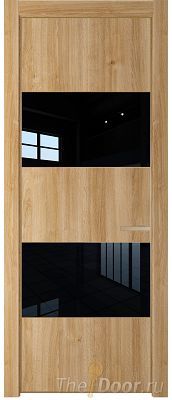 Дверь Profil Doors 22NE цвет Дуб Карамель кромка Золото стекло Lacobel Черный лак Дверь Profil Doors 22NE цвет Дуб Карамель кромка Золото стекло Lacobel Черный лак