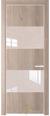 Дверь Profil Doors 22NE цвет Дуб Сонома кромка Белый матовый RAL9003 стекло Lacobel Перламутровый лак Дверь Profil Doors 22NE цвет Дуб Сонома кромка Белый матовый RAL9003 стекло Lacobel Перламутровый лак