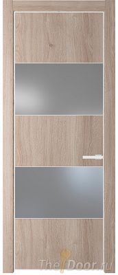 Дверь Profil Doors 22NE цвет Дуб Сонома кромка Белый матовый RAL9003 стекло Lacobel Серебро Матлак Дверь Profil Doors 22NE цвет Дуб Сонома кромка Белый матовый RAL9003 стекло Lacobel Серебро Матлак