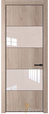 Дверь Profil Doors 22NE цвет Дуб Сонома кромка Черный матовый RAL9005 стекло Lacobel Перламутровый лак Дверь Profil Doors 22NE цвет Дуб Сонома кромка Черный матовый RAL9005 стекло Lacobel Перламутровый лак